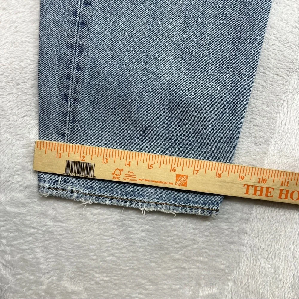 Levi's 501 Taper Jeans Blue Denim Mid Rise Classic Button Fly 34X30 -‎ Flaws